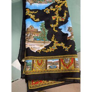 Della Patricia Roma Italian themed scarf NEW  MADE IN ITALY 30x30’